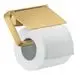 AXOR-HG-AXOR-Universal-Softsquare-Toilettenpapierhalter-mit-Deckel-Brushed-Gold-Optic-42836250 gallery number 1